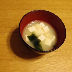 豆腐の酒粕味噌汁